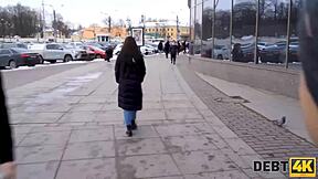 Debt4k girl with the fucking tattoo seduces delivery boy