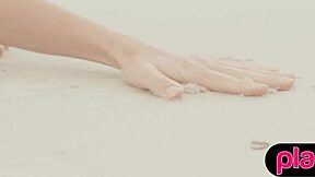 petite australian milf displays round tits and sandy bubble butt 😊