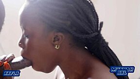 black teen petite blowjob cum in mouth