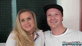 Cuck watches his wife with a stud