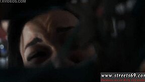 Ever seen a teen bound in bondage guzzling jism in this unforgettable domination sequence?