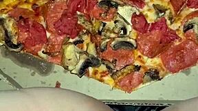 SnowWhite masturbates with food in Los Angeles