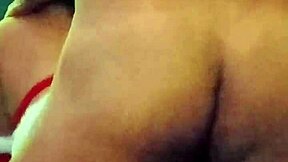 petite skinny brunette with long hair in bedroom