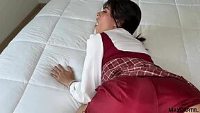 Petite Teen 18+ in Miniskirt Gets Naughty with Her Small Tits!