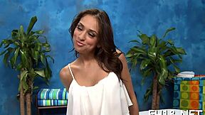 Naked teen 18+ spreads legs for rough wet pussy pounding