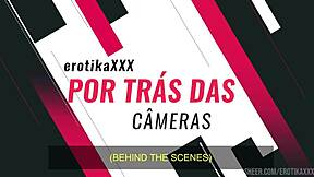 Dark Sofi Poses Curvy Backstage!