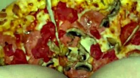 SnowWhite masturbates with food in Los Angeles