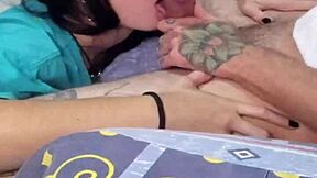 she loves deepthroat and cowgirl until i fill her with cum