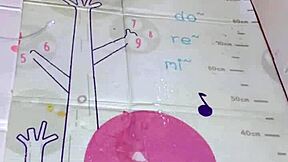 Ritual washing cock with milk from source