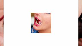 posh redhead student makes you feel so aroused with her instructions.