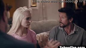 Teen stepdaughter experiences double penetration with stepfather and teacher