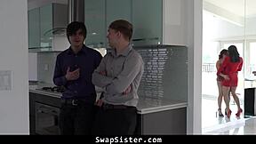 Stepbrothers Bust Nuts On Stepsisters Faces