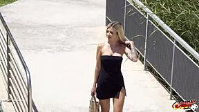 German scout picks up fit blonde teen for first casting fuck 😍