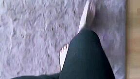 Waking up to the thrill of teen feet in socks, indulging my morning fetish desires