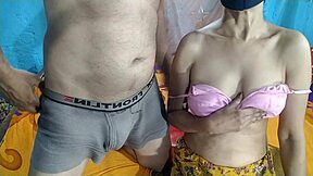 Indian bhabhi seduces husband in village home