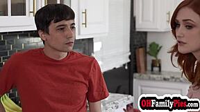 Bumped Stepbro Gets Oral Comfort from Petite Redhead Stepsister Scarlet Skies