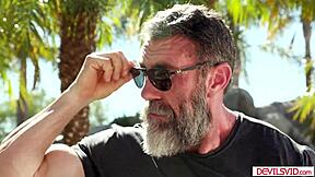 i'm a petite latina teen fucked by an old man outdoors with his monster cock face fucking me hard