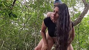 Indian woman gets intensely fucked in the field by foreigner