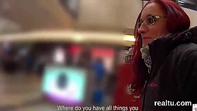 Flawless czech cutie gets clothes ripped and asshole nailed in hypermarket pov