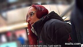 Flawless czech cutie gets clothes ripped and asshole nailed in hypermarket pov