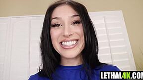 Alexa Chains Back With Her Big Ass. Eric John And Alexa Chains In Hardcore POV Blowjob