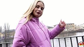 German scout - big natural saggy tits nurse naomi love picks up casting fuck