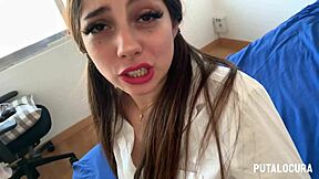 why does hot latina student Roma Amor fuck hard in cosplay to pass?