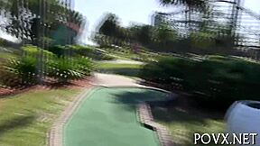 Short teen 18+ gets orgasm in missionary fucking