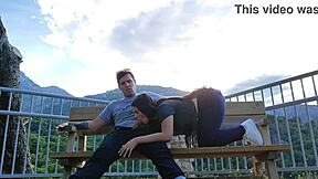 Did latina student suck stranger's cock on mountain?