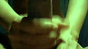 Little Sister Strokes Dick Until Cum Blooms