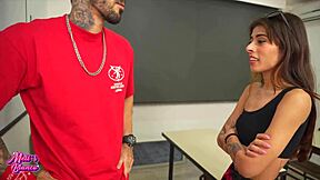 When I Get Home Late I Meet A New Teacher With A Very Big Cock That Makes Me Enjoy Pleasure In The Classroom