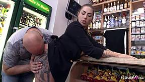 old egon fucks german mia blow in kiosk