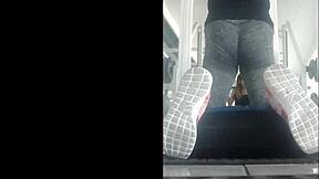 Flaca Rica Empinada En Gimnasio Teen Bent Over Ass Doggystyle Mexican Leggings
