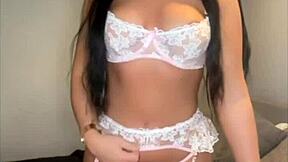 Slutty British Girlfriend's Horny Webcam Orgasm!