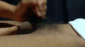 Little Sister Strokes Dick Until Cum Blooms