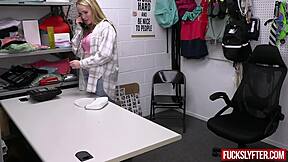 Stripping down the teen for a thorough check at work