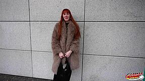 German Scout - Skinny Tall Redhead Ginger Soley Summer Bangs at First Porn Casting