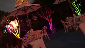 Half-Asian Beauty Pounded In Night Pool 😍💥