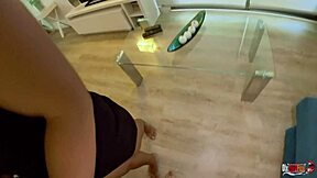 by mistake i took my step dads viagra and my hot stepmom helped me cum with blowjob.