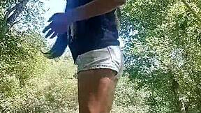 Masturbating In The River With A Voyeur Watching!