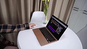 Petite Blue-Eyed Teen Stepsister Gets Fucked Doggystyle While Talking On The Phone With Her Slutty Pussy Exposed