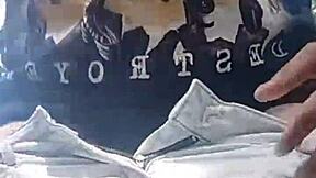 Masturbating In The River With A Voyeur Watching!