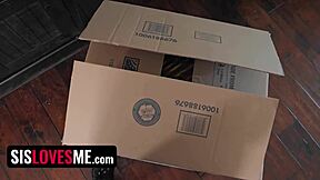 Virgin Stepsister's Dildo Surprise For College Bound Stepbro?