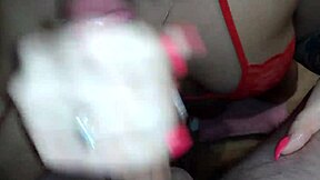 Parents distracted me during blowjob in garage