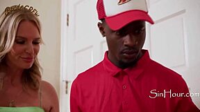 Mistaken For A Male Stripper 5 Cougars Fuck 19Yo Black Pizza Delivery Guy