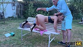 Young debtor squirts hard in POV sex with collector! Amazing!