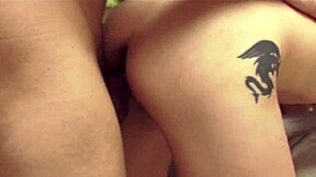 Roxie passionately takes ryan's monster cock during massage, deepthroating to facial