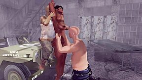 The new sergeant arrives in the army cartoon.