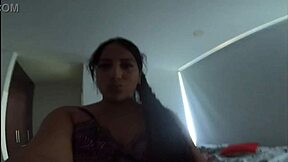 Stepsister Dances In Lingerie Teasing In Apartment