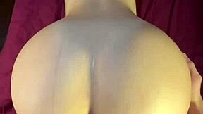 girlfriend spreads perfect ass in doggy style